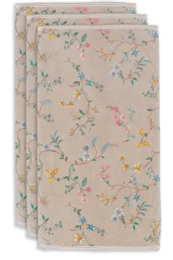 Badhanddoek Set/3 Les Fleurs 55X100 Cm<Pip Studio Sale