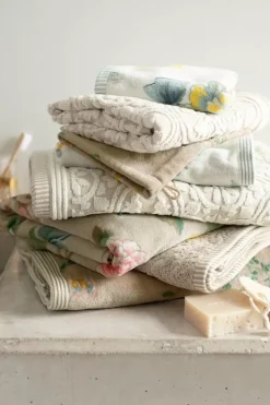 Badhanddoek Set/3 Les Fleurs 55X100 Cm<Pip Studio Sale