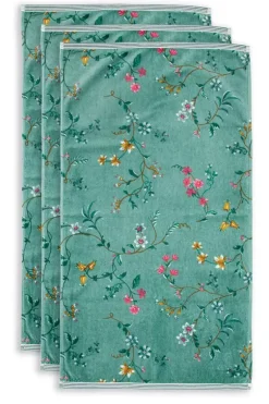 Badhanddoek Set/3 Les Fleurs 55X100 Cm<Pip Studio Sale