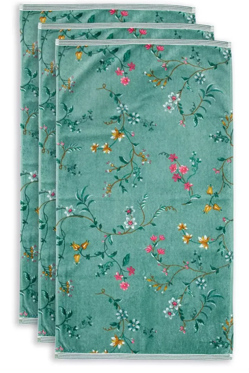 Badhanddoek Set/3 Les Fleurs 55X100 Cm<Pip Studio Sale
