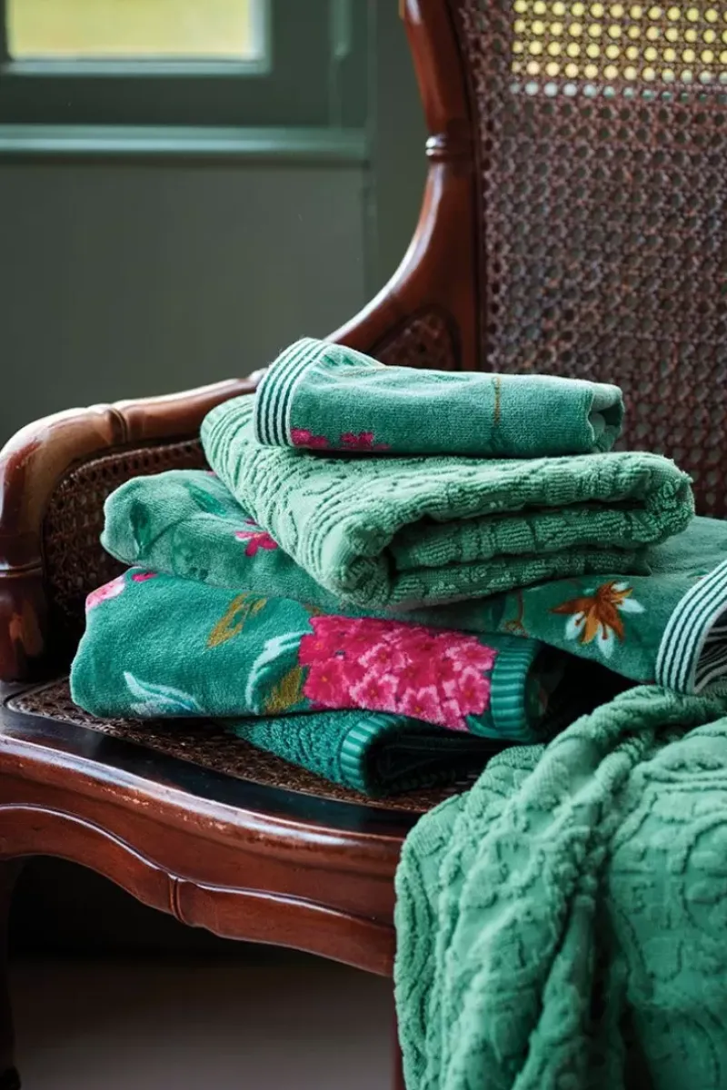 Badhanddoek Set/3 Les Fleurs 55X100 Cm<Pip Studio Sale
