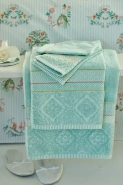 Badhanddoek Set/3 Soft Zellige Blue 55X100 Cm<Pip Studio Online