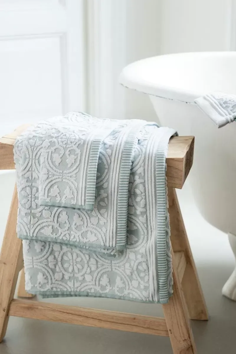 Badhanddoek Set/3 Tile De Pip Licht 55X100 Cm<Pip Studio Sale