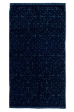 Badhanddoek Set/3 Tile De Pip Donker 55X100 Cm<Pip Studio Clearance