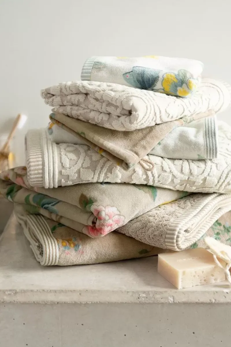Badhanddoek Set/3 Tile De Pip 55X100 Cm<Pip Studio Clearance