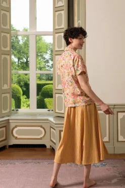 Blouse Korte Mouw Kyoto Festival Geel<Pip Studio Online