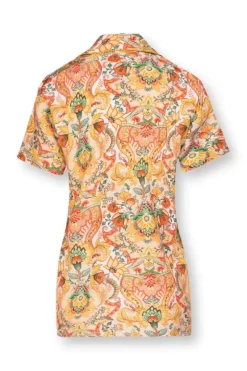Blouse Korte Mouw Kyoto Festival Geel<Pip Studio Online