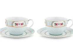 Blushing Birds Set/2 Cappuccino Kop & Schotel<Pip Studio