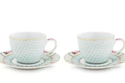 Blushing Birds Set/2 Espresso Kop & Schotel<Pip Studio Sale
