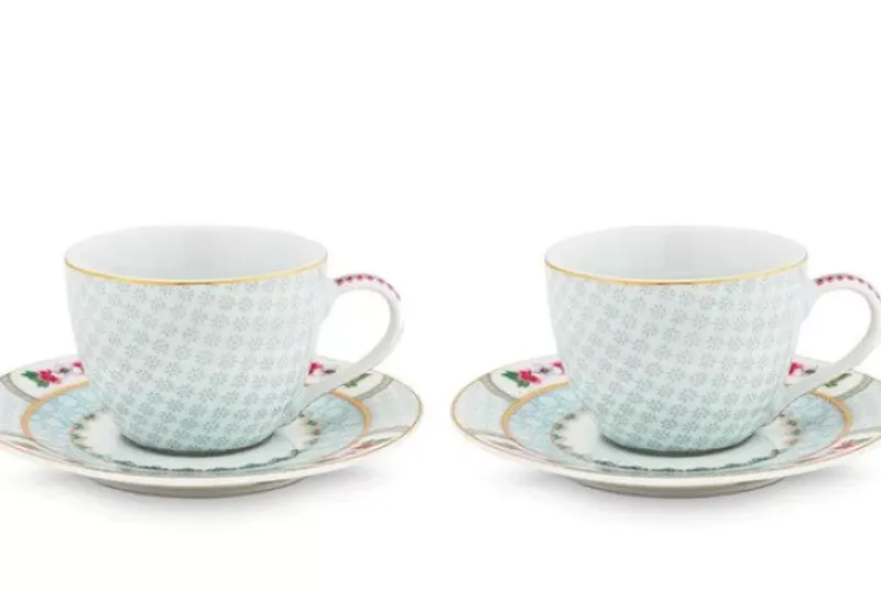 Blushing Birds Set/2 Espresso Kop & Schotel<Pip Studio Sale
