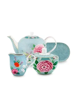 Blushing Birds Thee Set/4 Blauw<Pip Studio Discount