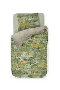 Dekbedovertrek Toscana Groen<Pip Studio New
