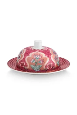 Flower Festival Botervloot Rond Deco Donker<Pip Studio Online