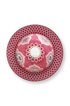 Flower Festival Botervloot Rond Deco Donker<Pip Studio Online