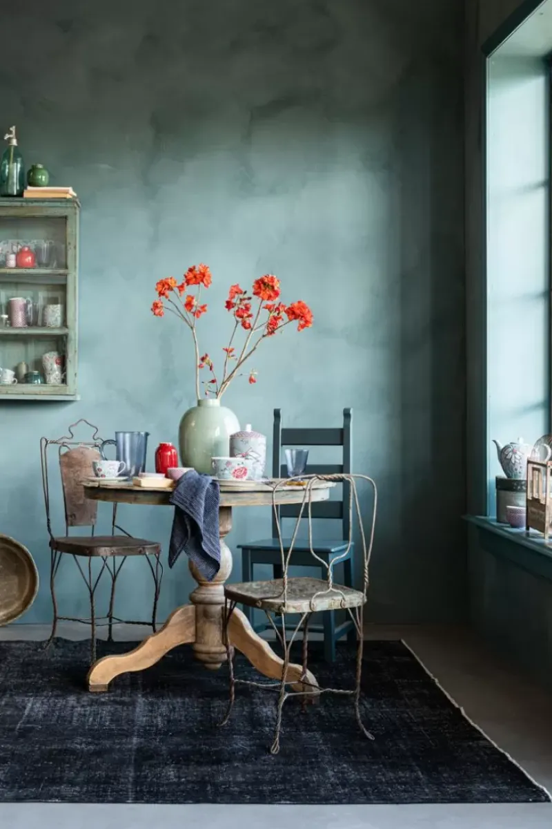 Flower Festival Cappuccino Kop & Schotel Lichtblauw<Pip Studio New