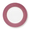 Flower Festival Dinerbord Rood/Donker 26.5 Cm<Pip Studio Outlet