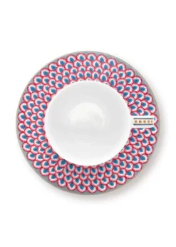 Flower Festival Espresso Kop & Schotel Licht<Pip Studio Online
