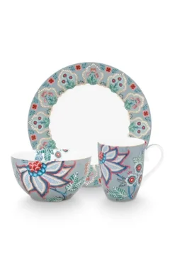 Flower Festival Ontbijt Set/3 Licht<Pip Studio Online