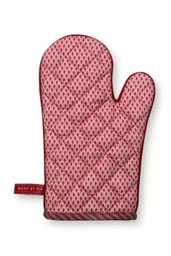 Flower Festival Oven Glove Dark Pink<Pip Studio Clearance