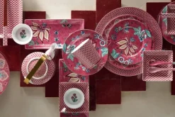 Flower Festival Set/4 Gebaksborden Donker 17Cm<Pip Studio
