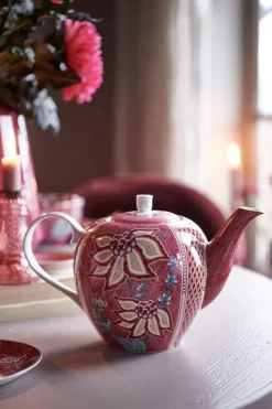Flower Festival Theepot Groot Donker<Pip Studio