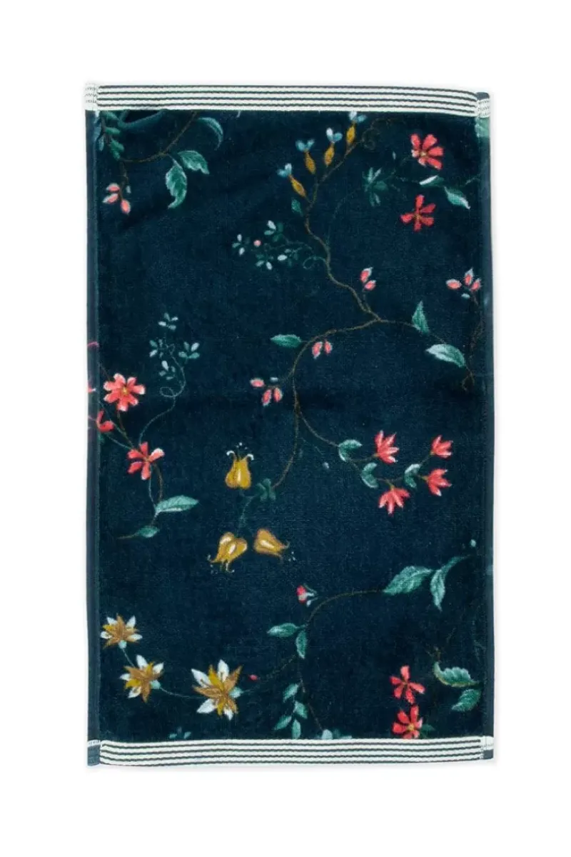 Gastendoek Set/3 Les Fleurs Donker 30X50 Cm<Pip Studio Online