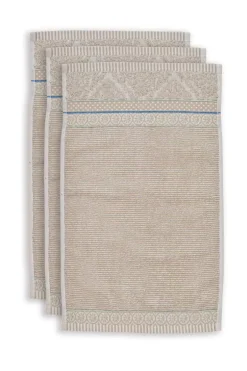 Gastendoek Set/3 Soft Zellige 30X50 Cm<Pip Studio Best