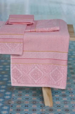 Grote Handdoek Soft Zellige Roze 70X140 Cm<Pip Studio Discount