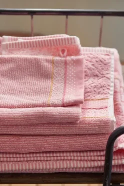Grote Handdoek Soft Zellige Roze 70X140 Cm<Pip Studio Discount