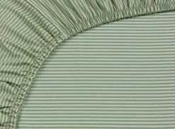 Hoeslaken Duo Stripe Khaki<Pip Studio Clearance
