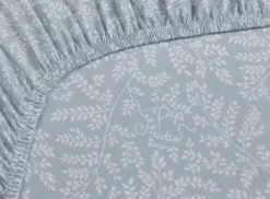 Hoeslaken Leafy Grijs<Pip Studio Clearance