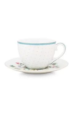 Jolie Cappuccino Kop & Schotel Dots Gold<Pip Studio Hot
