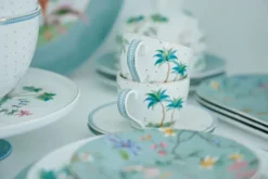 Jolie Set/2 Espresso Kop & Schotel Dots Gold<Pip Studio Sale