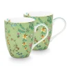 Jolie Set/2 Mokken Groot Bloemen<Pip Studio Hot