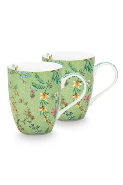Jolie Set/2 Mokken Groot Bloemen<Pip Studio Hot