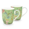 Jolie Set/2 Mokken Klein Bloemen<Pip Studio Discount