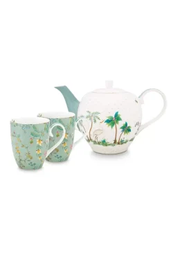 Jolie Set/3 Thee Set Groot Flowers<Pip Studio Outlet