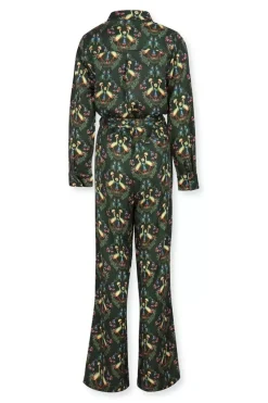 Jumpsuit Flirting Birds Groen<Pip Studio
