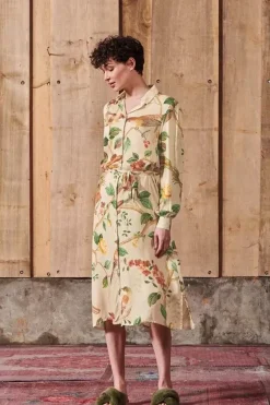 Jurk Lange Mouw Good Nightingale Zand<Pip Studio Discount