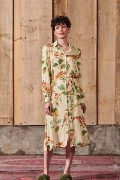 Jurk Lange Mouw Good Nightingale Zand<Pip Studio Discount