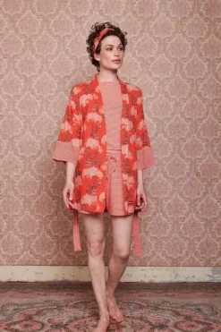 Kimono Flora Firenze Koraal<Pip Studio New