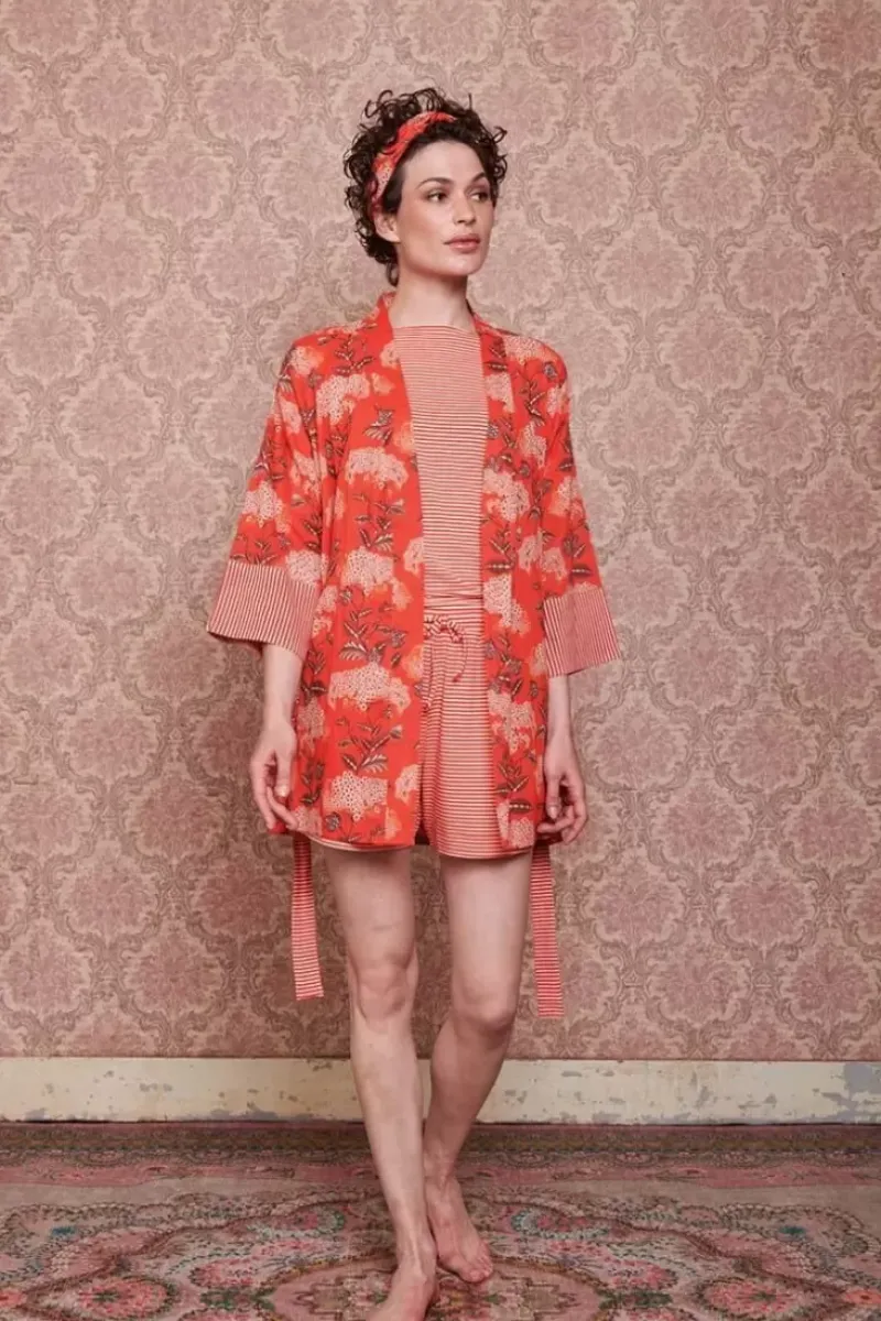 Kimono Flora Firenze Koraal<Pip Studio New