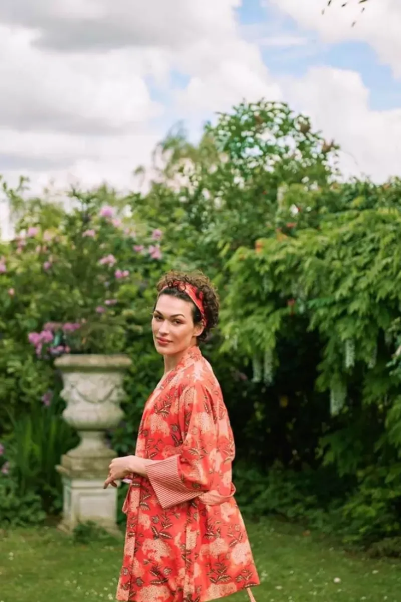 Kimono Flora Firenze Koraal<Pip Studio New