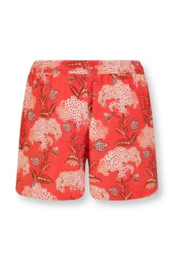 Korte Broek Flora Firenze Koraal<Pip Studio New