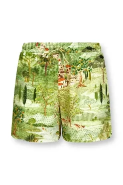 Korte Broek Toscana Groen<Pip Studio Online