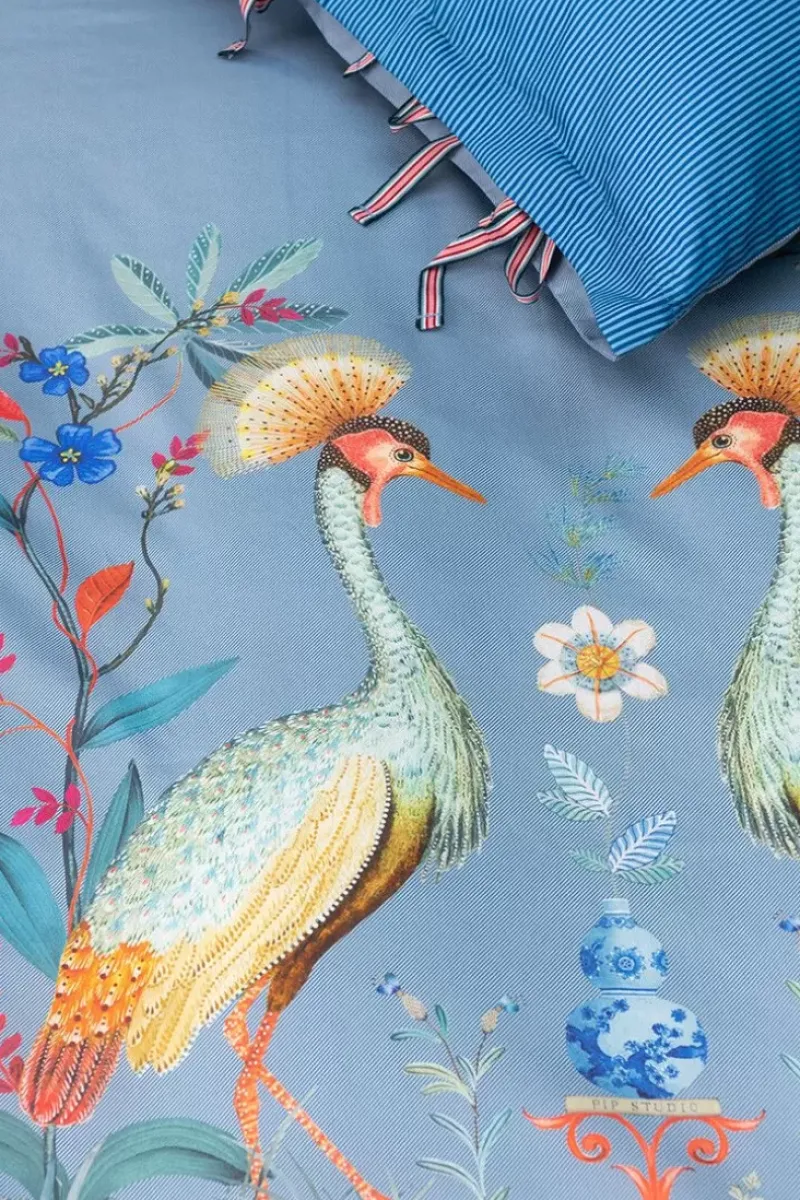 Kussensloop Flirting Birds Blauw<Pip Studio Online
