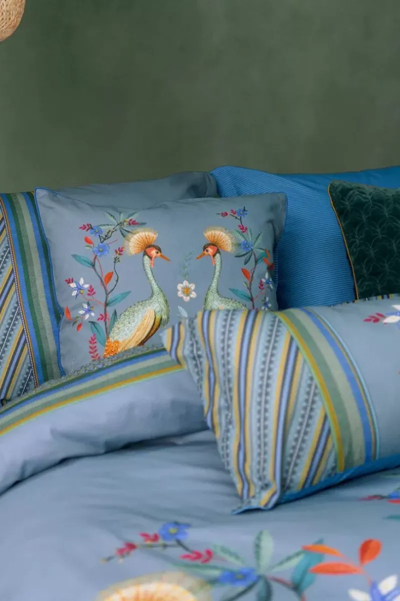 Kussensloop Flirting Birds Blauw<Pip Studio Online