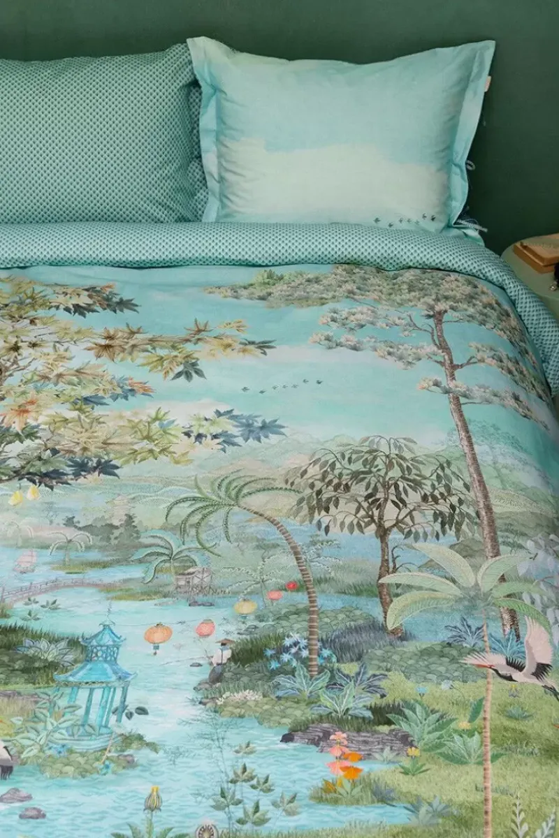Kussensloop Paradise Groen<Pip Studio Online