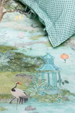 Kussensloop Paradise Groen<Pip Studio Online