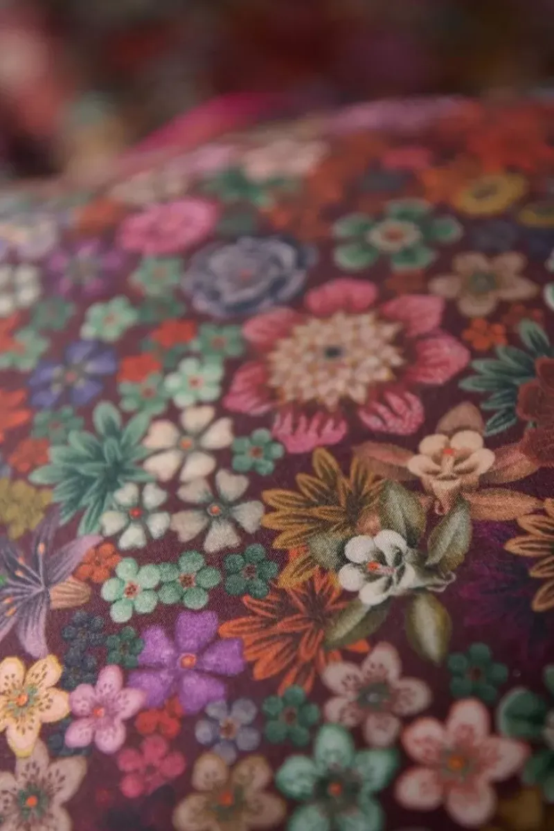 Kussensloop Tutti I Fiori Donkerrood<Pip Studio Discount
